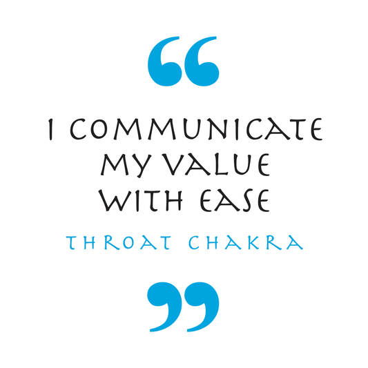 I Communicate My Value With Ease — Throat Chakra (Chakra Symbol)