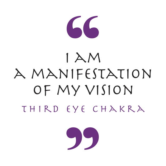 I Am A Manifestation Of My Vision — Third Eye Chakra (Chakra Symbol)