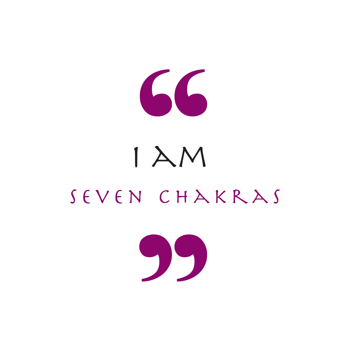 I Am — Complete 7-Chakra (Chakra Symbol)