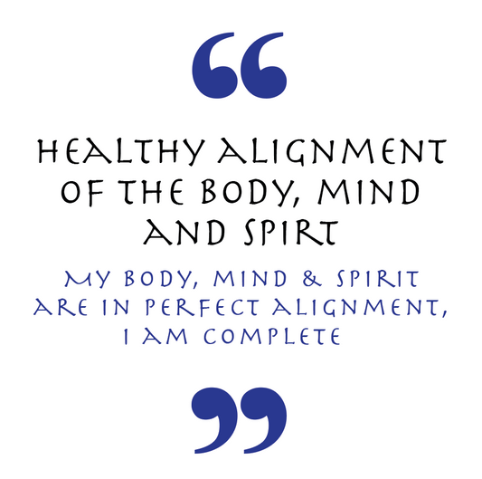 Healthy Alignment Of The Body, Mind, And Spirit (Health & Healing Symbol)