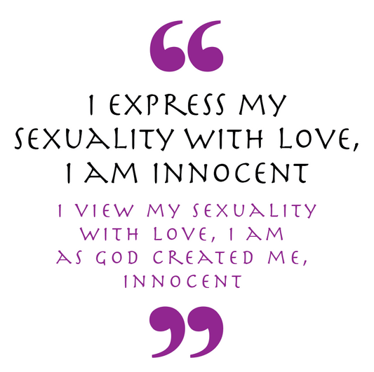 I Express My Sexuality With Love, I Am Innocent (Love Symbol)