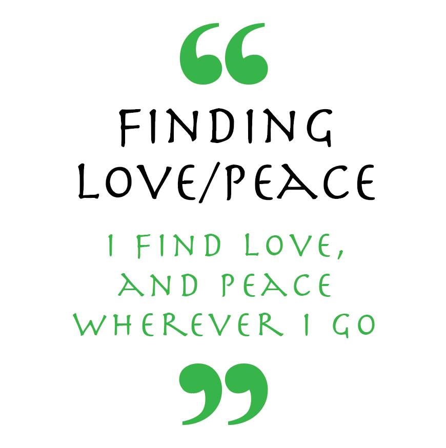 Finding Love/Peace (Love Symbol)