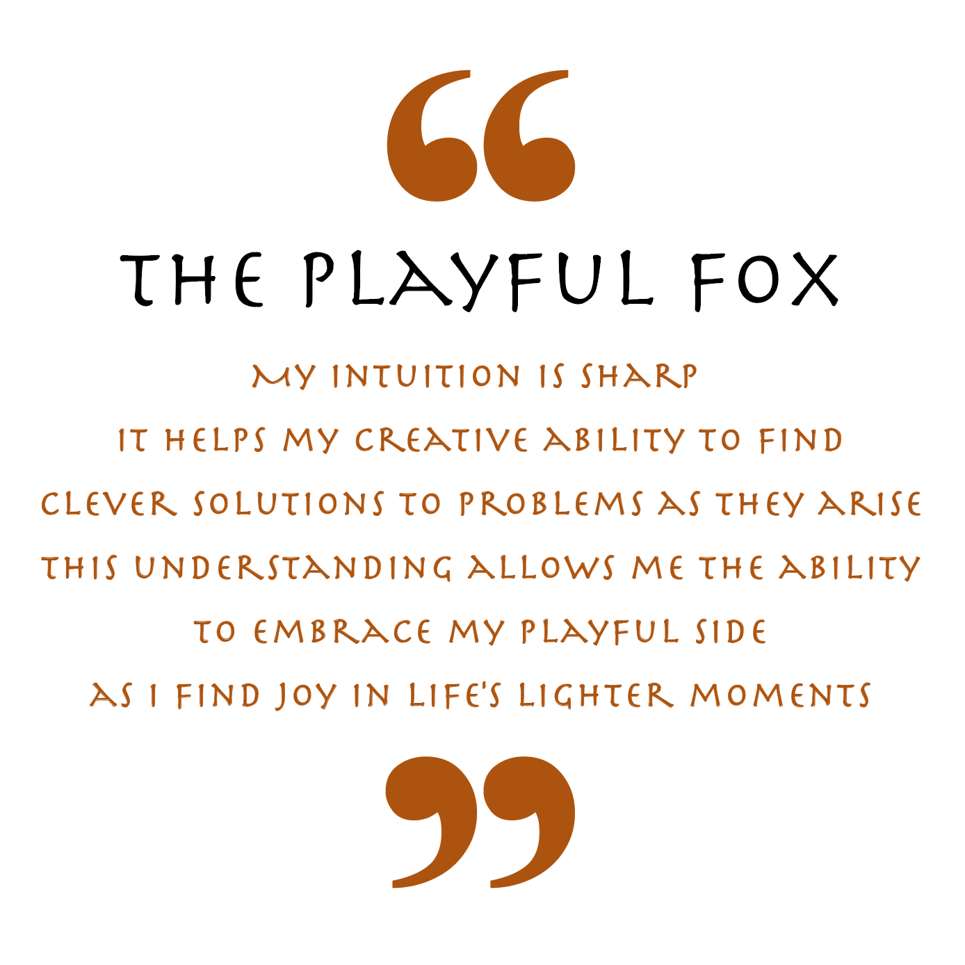 The Playful Fox (Animal Empowerment)