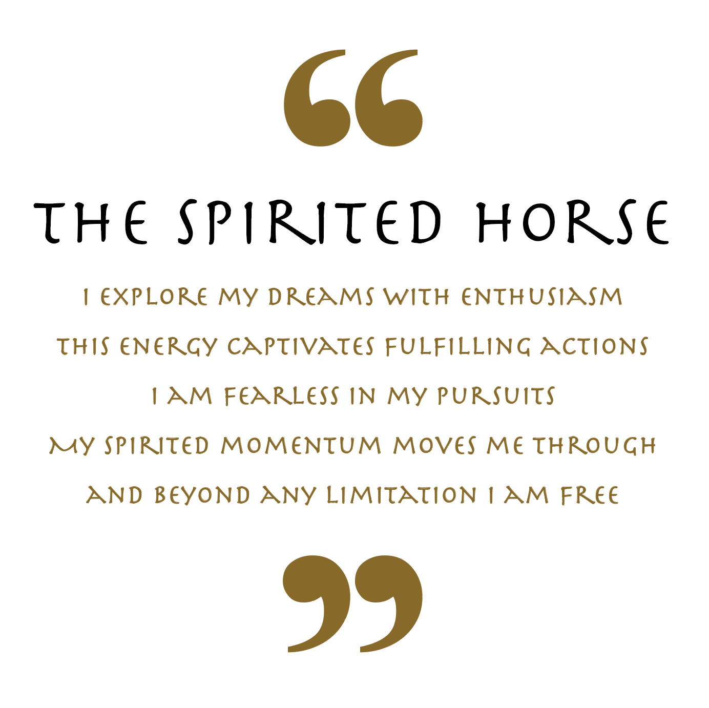 The Spirited Horse (Animal Empowerment) (~2026 Year of the Horse~)