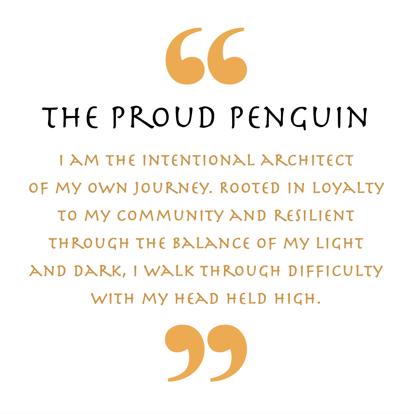 The Proud Penguin (Animal Empowerment)